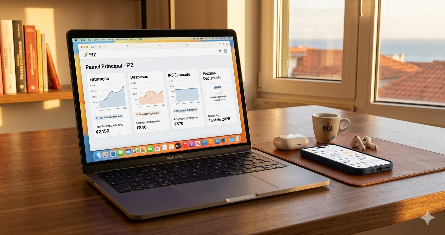 O Dashboard do FIZ: As Tuas Finanças num Relance