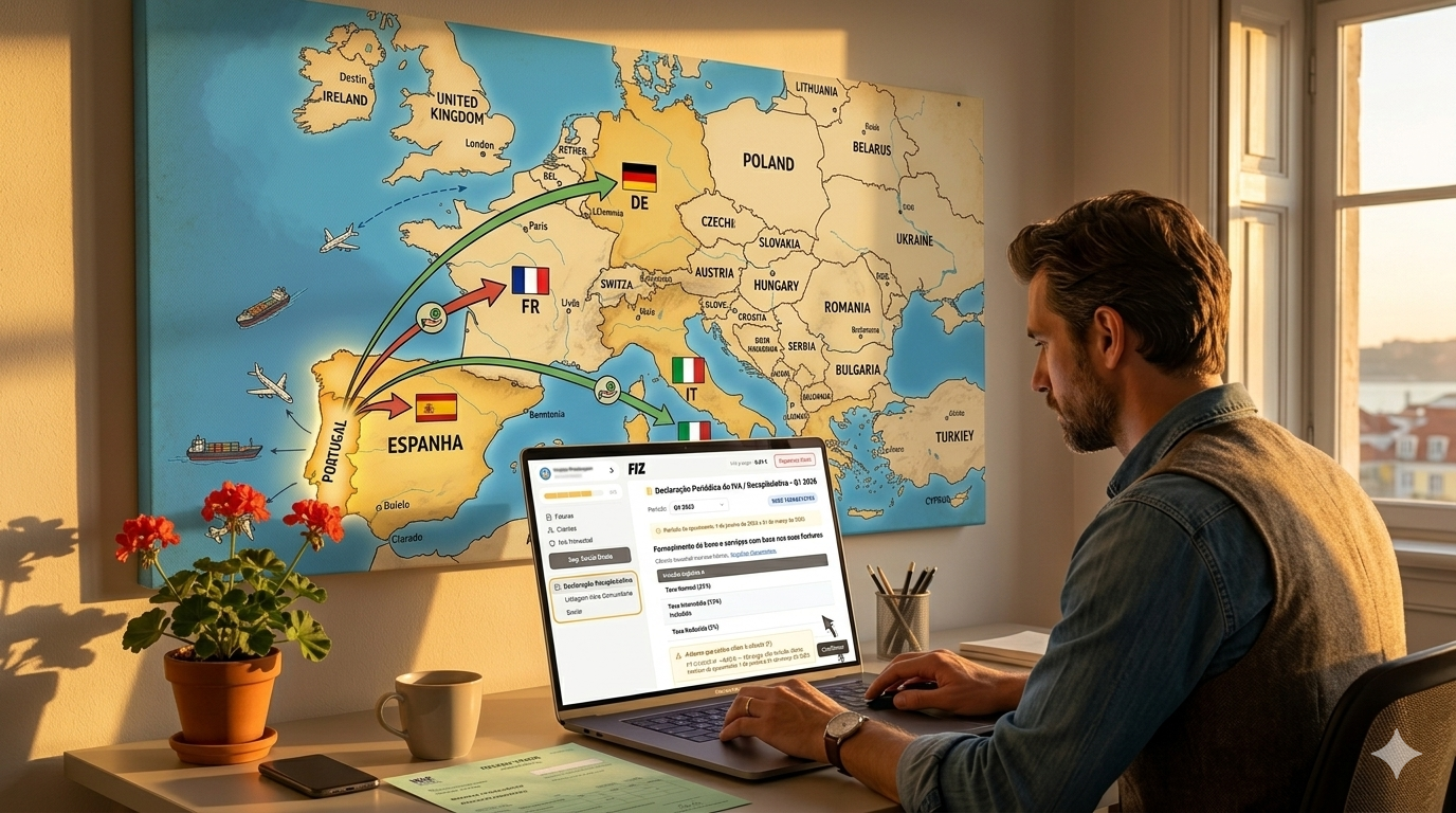 Trabalhas com Clientes da UE? O FIZ Trata da Declaração Recapitulativa por Ti
